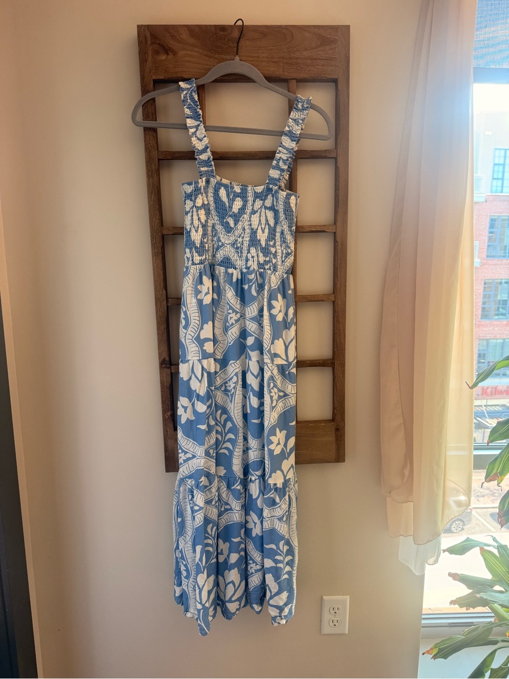 Marine Layer Blue and White Floral Maxi Dress - Picture 5 of 5
